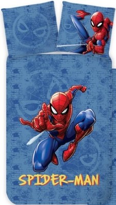 Marvel Spider-Man Wende-Bettwäsche-Set 135x200 80x80 Baumwolle Spiderman
