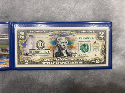 Yellowstone National Park 2003 $2 Federal Reserve Note - FR D: Cleveland Ohio - Picture 3 of 5