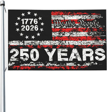 USA 250Th Birthday Flag 1776-2026 250 Years Anniversary Flag 4Th of July Banner