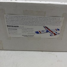 Balsa USA Moonraker Sport Rc Remote Control Airplane Kit #444 New In Box