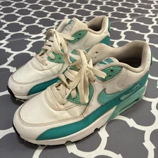 NIKE AIR MAX 90 LTR GS WHITE TURQUOISE JADE Size 6.5Y