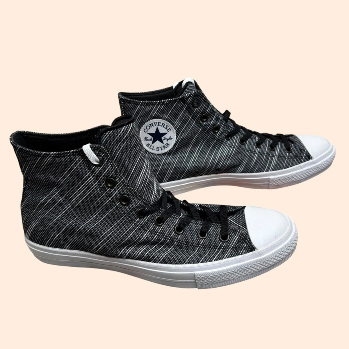 John Varvatos x Converse Chuck Taylor All Star High Black SIlver 