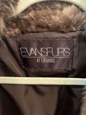 Evansfurs At Lazarus Women's Beaver Fur Coat | eBay