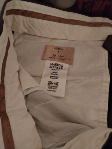 M And S Italian Wool Trousers 36 Inch Waist 33 Inch Leg - Picture 2 of 10