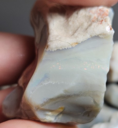 Lightning Ridge Opal Rough & Rub Parcel Blue Purple Lapidary 1078 Ct Australian - Foto 10 di 24