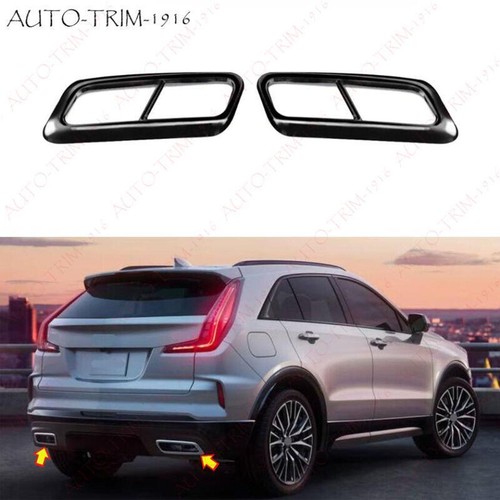 For 2024 Cadillac XT4 Black Steel Rear Exhaust Muffler Tip End Pipe Outlet 2pcs - Bild 1 von 6