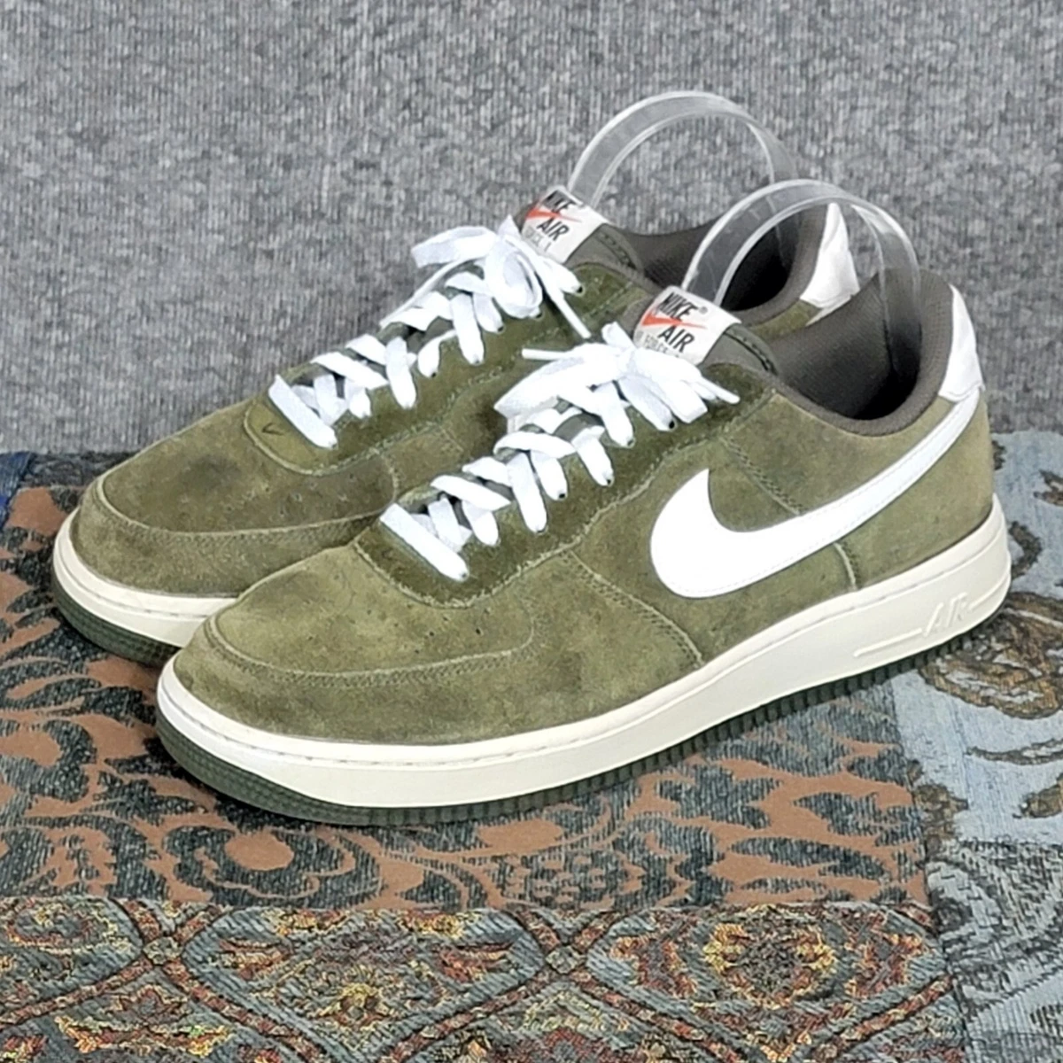 Nike Air Force 1 Men’s Size 8.5 Olive Green Suede 820266-301 Nike Air Force 1 Green - 820266-301 for Sale | Authenticity  main image 4