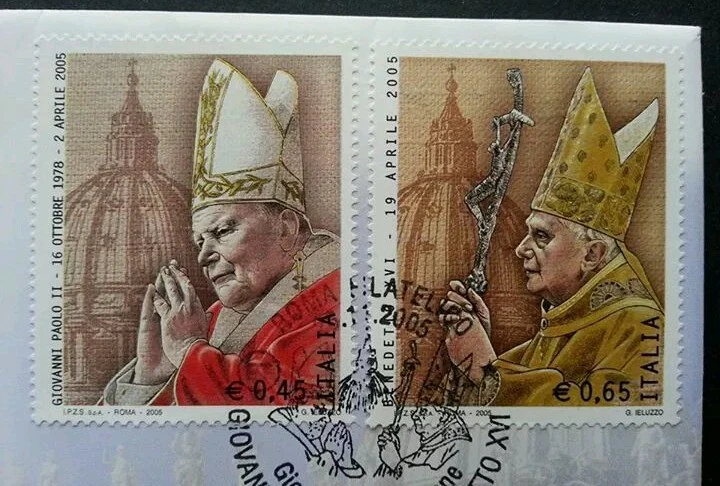 *FREE SHIP Italy Pope Giovanni Paolo II - Benedetto XVI 2005 FDC (coin cover) - Image 4 of 4