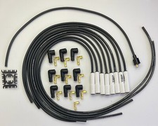 Ceramic Straight Boot 8.5mm Universal Spark Plug Wires Points Chevy Ford Mopar