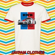 RWB Rauh Welt Begriff Racing Tuner Car Men's Ringer Red Size S - 3XL