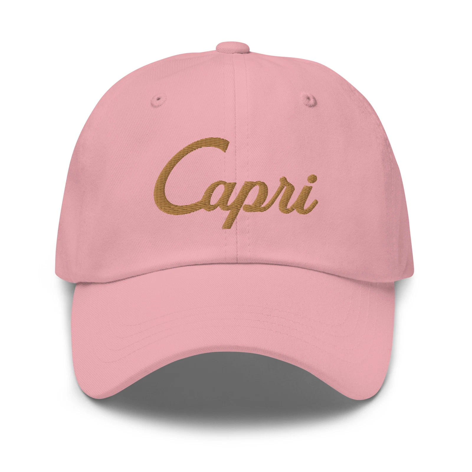 Capri Embroidered Dad Hat, Italy Cap, Baseball Cap