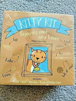 NEW Kitty Kit Care Book Bowl Ball Mouse Toy Enjoying Your New Kitten