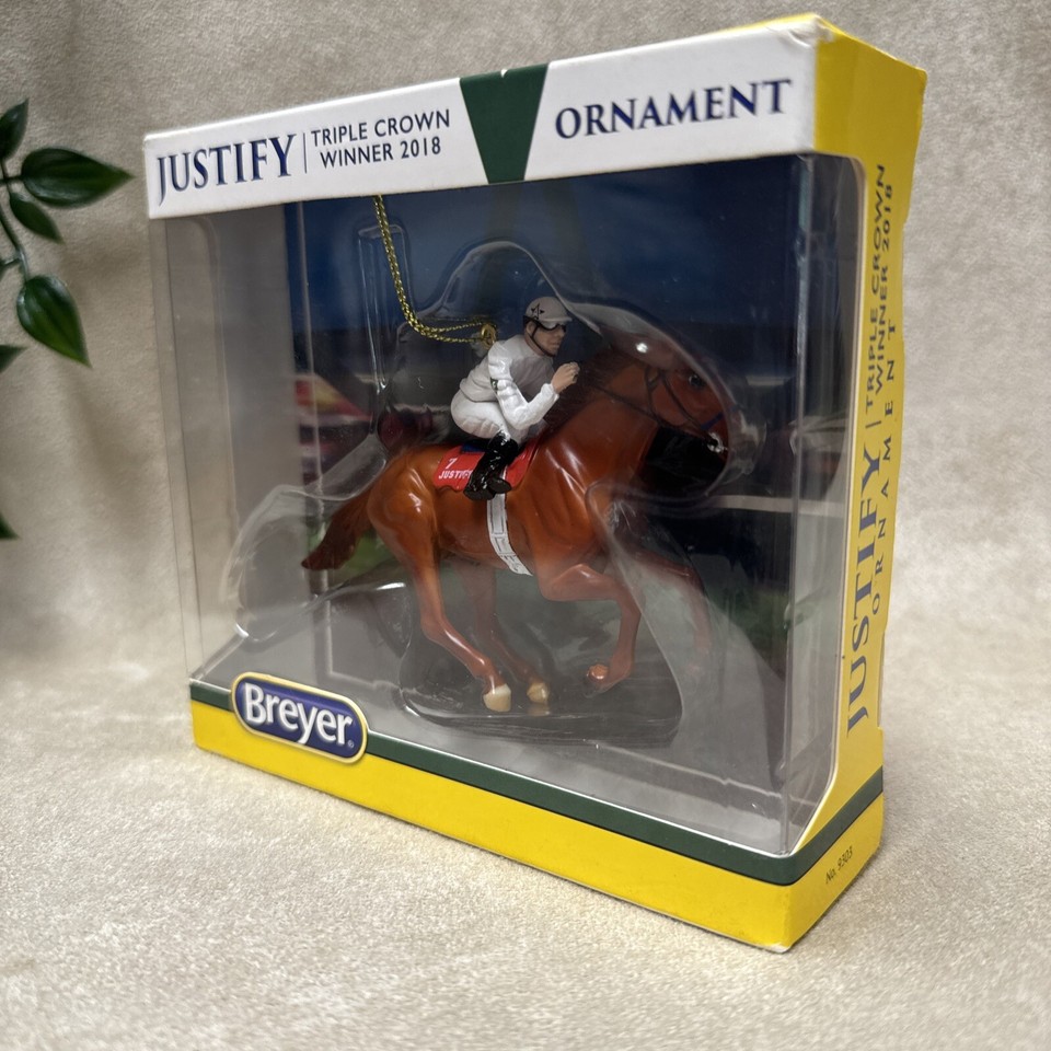BREYER Justify 2018 Triple Crown Winner Ornament New Nib eBay