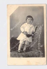 RPPC Real Photo Postcard Toddler Boy #3 Jasper Wayne Reid 22 Months Studio Portr