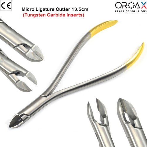 Alicates de ortodoncia dental micro pasadores ligadura alambre duro lateral distal cortadores - Imagen 6 de 12