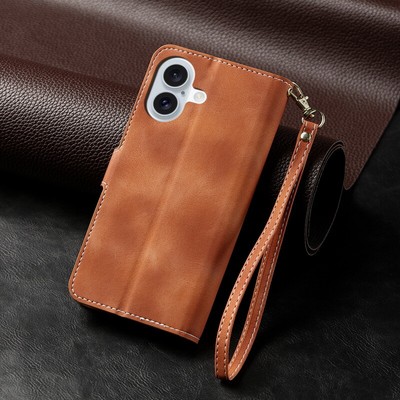 Leder Handy Tasche Flip  SchutzHülle Wallet Für iPhone 16 Pro Max 15 14 13 12 11