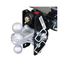 Towing Hitch, 4" Rise/Drop, 20K lbs, Impact Resistant Finish, 2 Balls