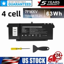 7FMXV Battery For Dell Latitude 5320 7320 7420 7520 TN2GY 9JM71 4M1JN 15.2V-63Wh