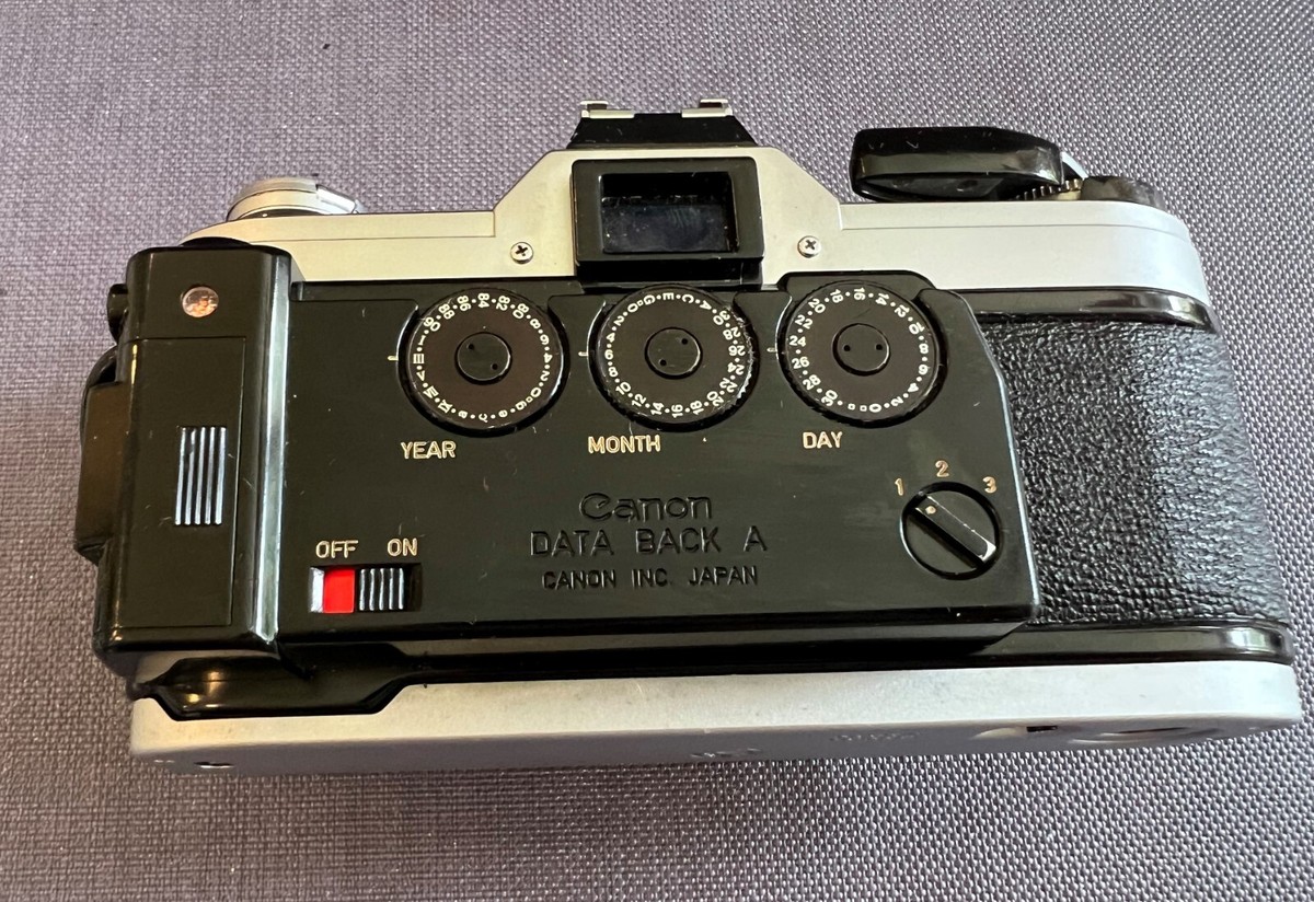 Canon AE-1 SLR Film Camera Body Chrome & Black with Canon