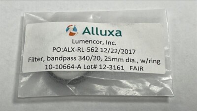 ALLUXA 340/20 25mm BANDPASS Optical FILTER 340-20 OD6 BP