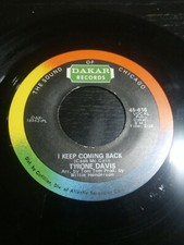 Tyrone Davis "I Keep Coming Back/Turn Back The Hands Of Time" 45