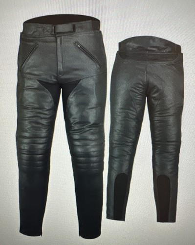 Sturgis Leather Touring Pants Motorcycle Trousers Comfort Fit Bikers Gear 2XL - Picture 2 of 3