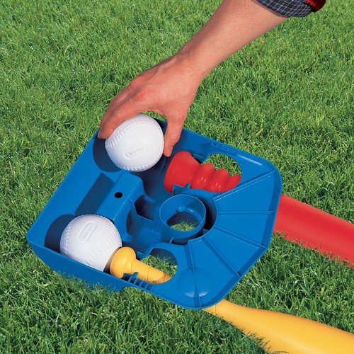 Kids T-Ball Set with Bat and 2 Balls Ages 18 Months to 4 Years Sport Toys New - Picture 4 of 5