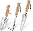 Workpro Garden Tool Set, 3 Pcs Gardening Hand Tools with Wood Handle, Weed Pulle