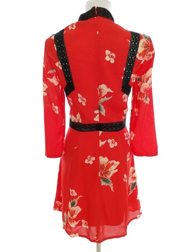 ASOS T. 8 (36) Rojo Longitud hasta la rodilla Vestido tipo funda Viscosa 100% M - Imagen 3 de 5