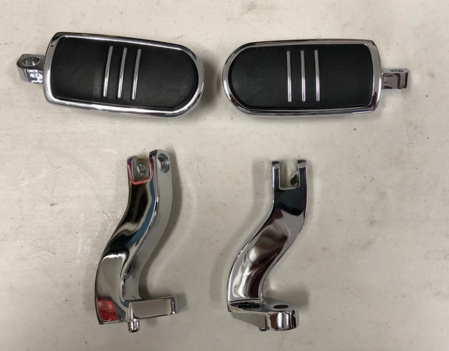 Harley Davidson Chrome Rear Passenger Foot Pegs eBay