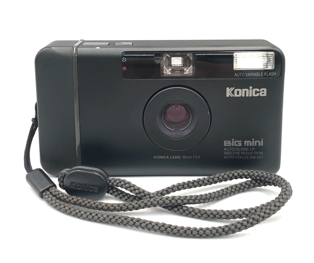 Konica Big Mini BM-301 Black Point & Shoot 35mm Compact Film