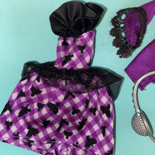 Headphones Dress Robe Raven Queen Getting Fairest Repl * Ever After High Doll - Picture 2 of 7