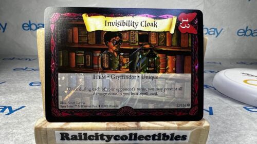 Invisibility Cloak Holo Foil Harry Potter TCG Trading Card Game WOTC CCG 12/116 - Picture 1 of 5