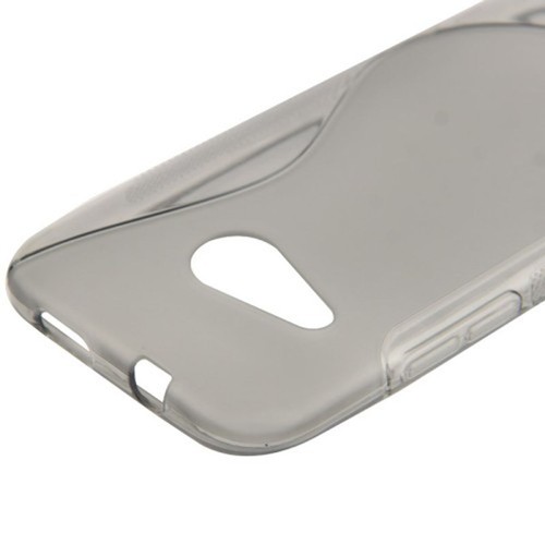 Etui na telefon TPU Futerał ochronny do HTC One mini 2 Szary - Zdjęcie 4 z 4