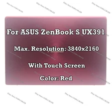 Red 13" 4K LCD Touch Screen Assembly Display Complete For ASUS ZenBook S UX391U