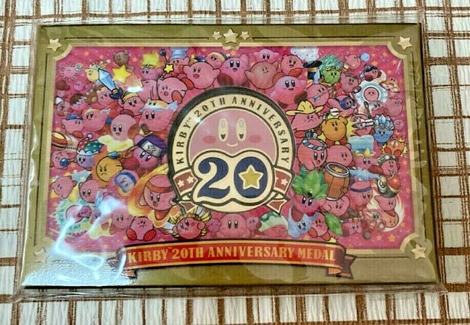 Club Nintendo Platinum Limited Kirby 20th anniversary Medal Star 