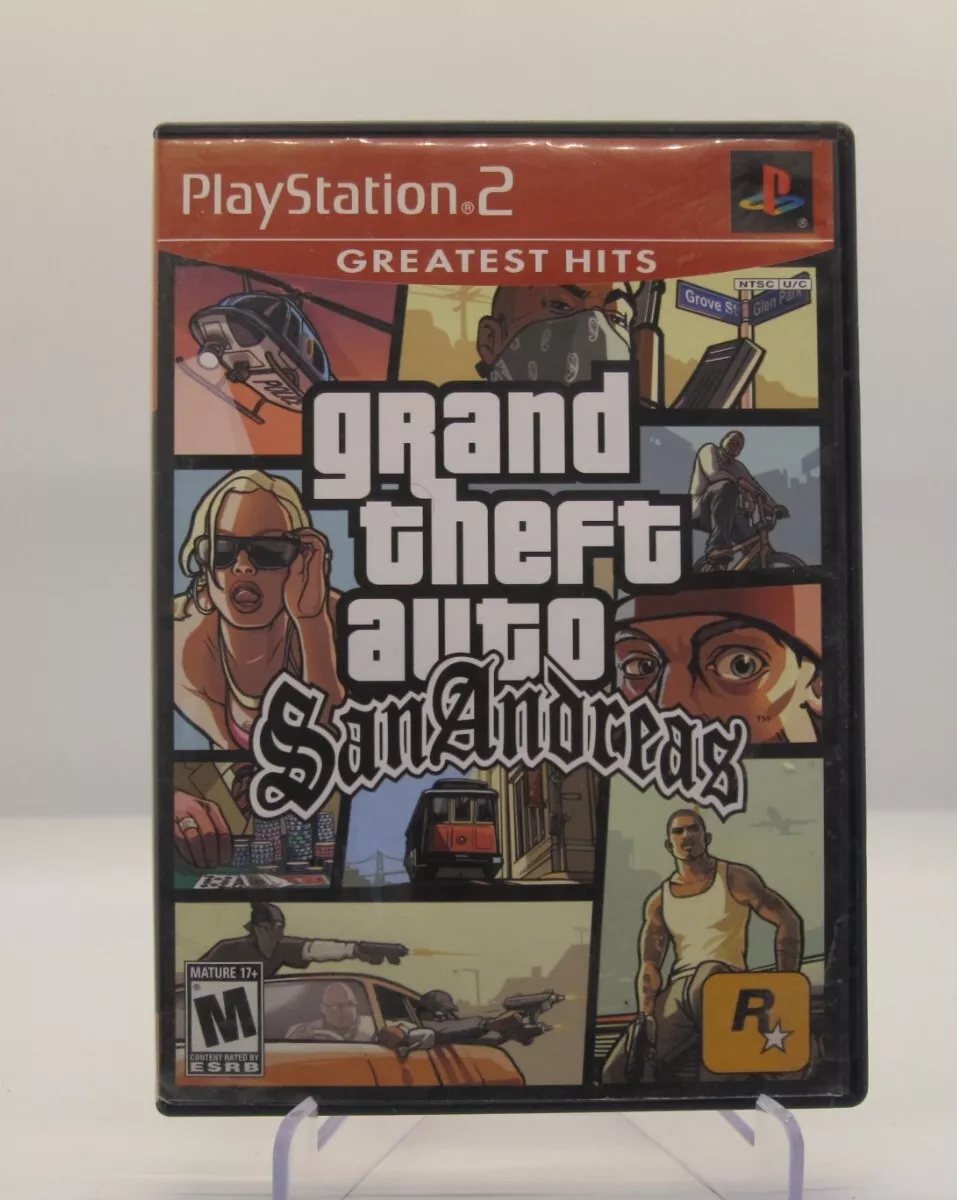 Grand Theft Auto: San Andreas - PlayStation 2 MANUAL INCLUDED + POSTER