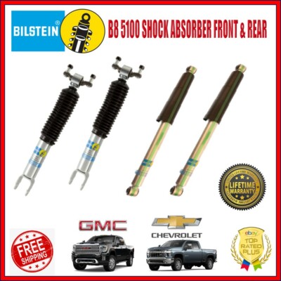 Bilstein B8 5100 Shock Absorbers Front Rear For Silverado Sierra 2500HD 3500HD 