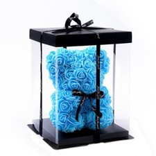 Rosenbär in Geschenkbox/ Blume Teddybär Schaum/ Hochzeit Geburtstag Valentinstag