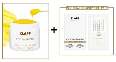 KLAPP Power Effect Vitamin A Ampoule Mask 50ml + Double Vitamin A Special Care