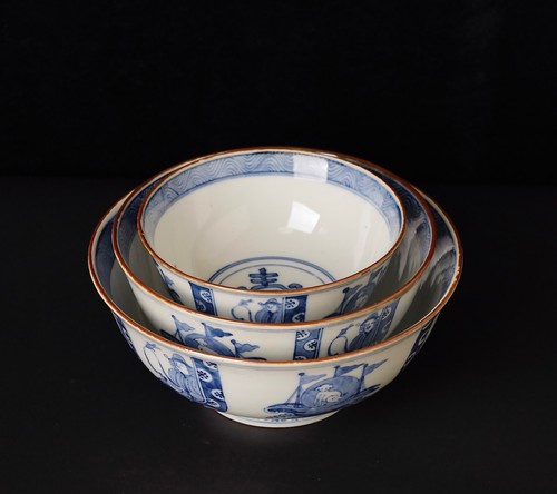 Fine Imari porcelain bowls set, 19th century ZE94 - 第 3/14 張圖片