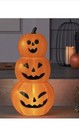 Target Hyde & Eek 18" Light Up Stacked Pumpkins Blow Mold Halloween Prop Decor