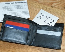 Card to Wallet --hip pocket style, zipper pocket --high quality leather     TMGS