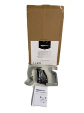 Amazon Basics Adjustable Curtain Rod Wall Bracket Hooks Set of 2 Silver Nickel N