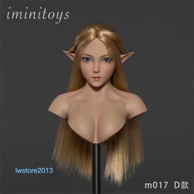 Iminitoys 1:6 M017D Elf Girl Beauty Head Sculpt For 12'' Female TBL Figure Body