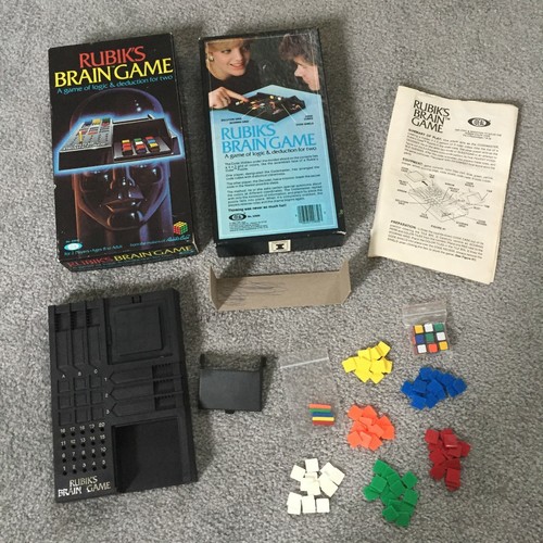 Vintage 1983 Idealna gra mózgowa Rubika w logikę i dedukcję 22830 ~ 99% KOMPLETNA