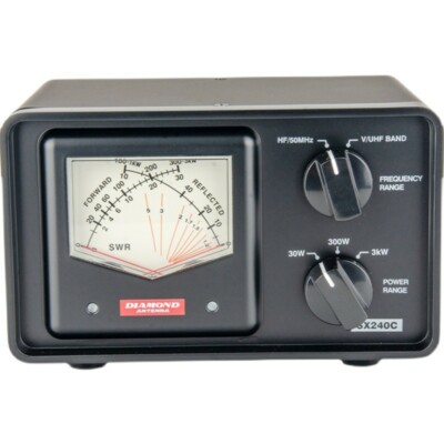 Pwr Instrument SX240C PWR SWR Meter SWR & Power Meter 30W 300W 3KW HF/50MHz VHF UHF | eBay