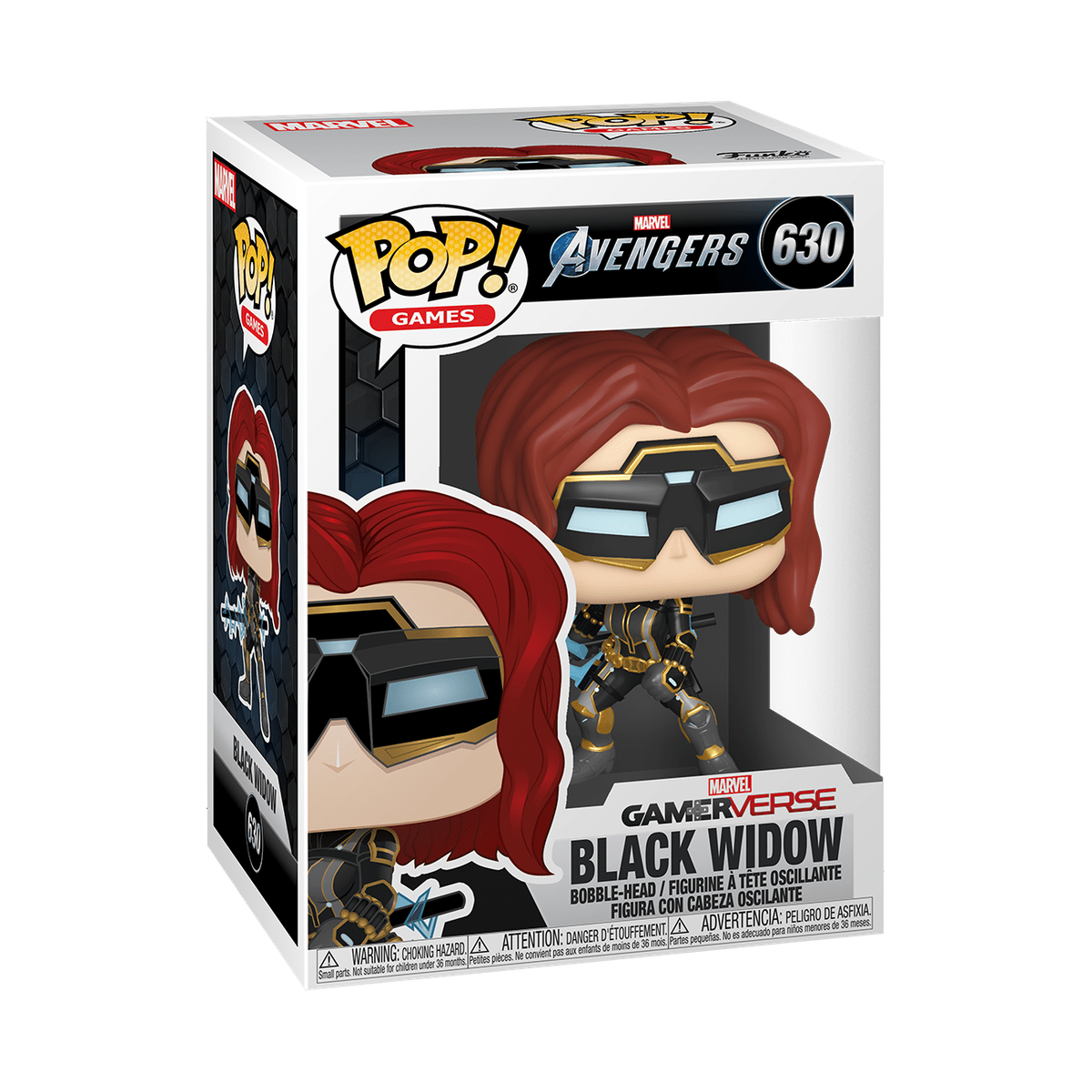 Black Widow POP Vinyl Figure #630 Funko Marvel Avengers Gamerverse
