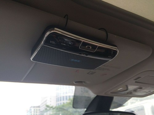Hands-free Wireless Bluetooth Speakerphone Car Kit Sun Visors for Cellphones - Picture 3 of 4