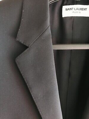 SS13 Saint Laurent Paris Black Wool Suit size 44 Hedi SS13 Saint Laurent Paris Black Wool Suit size 44 Hedi
